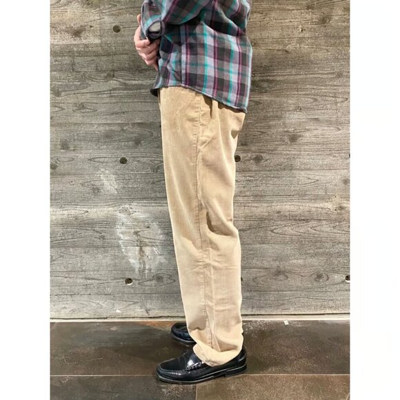 Vintage 90s Levi's L2 Corduroy Pants Relaxed Fit 100% Cotton Paper Tag Tan | 36" - Picture 13 of 13